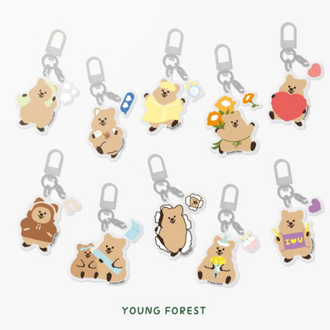 [YOUNG FOREST] Mini Keyring (10types)