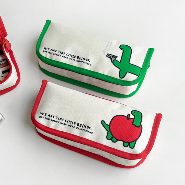 [JOGUMAN STORE] Fabric Square Pencil Pouch