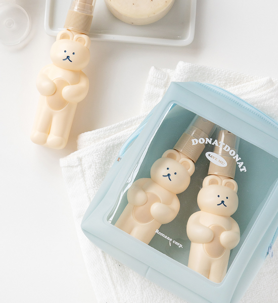 [DONATDONAT] Bear Travel Bottle Set