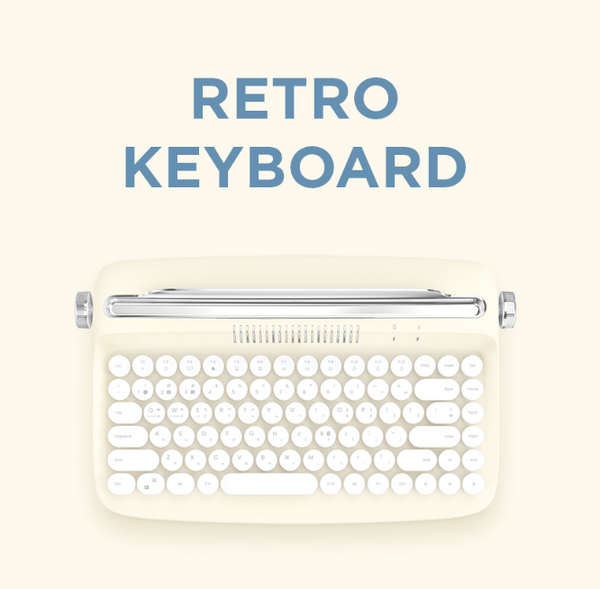 Retro Mini Bluetooth Keyboard (B303)