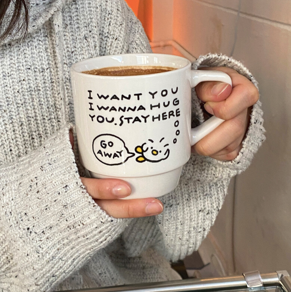 [PERMS] HUG ME / GO AWAY Mug 360ml