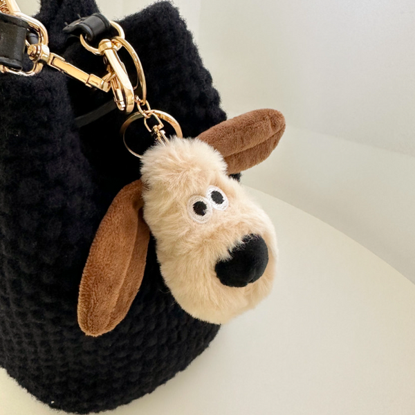 Gromit Face Keyring