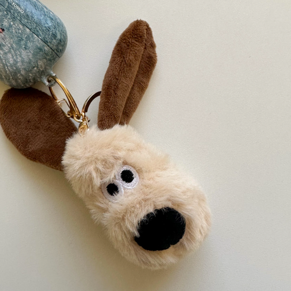 Gromit Face Keyring