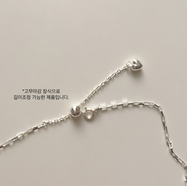 [moat] Carol Heart Necklace (silver925)