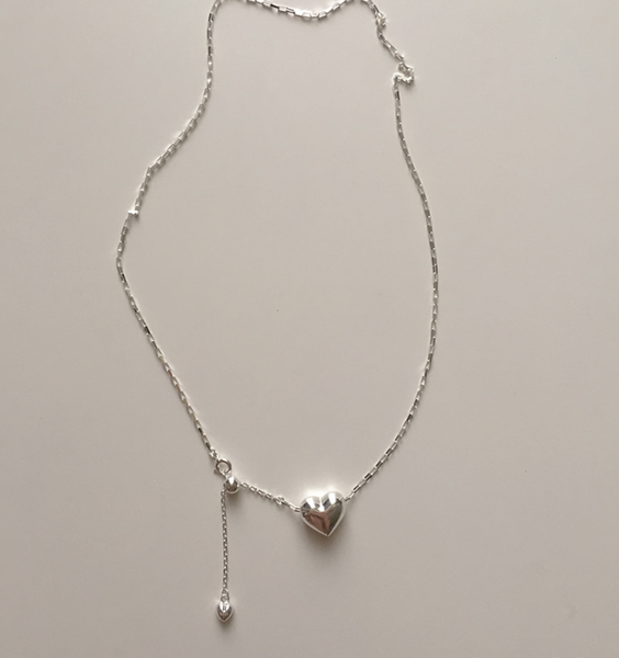 [moat] Carol Heart Necklace (silver925)
