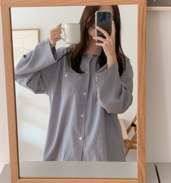 [Juuneedu] Slower Stripe Pyjama Set