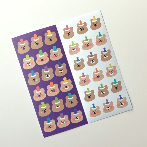 [YOUNG FOREST] Cone Hat Quokka Sticker