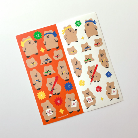 [YOUNG FOREST] Study Quokka Sticker