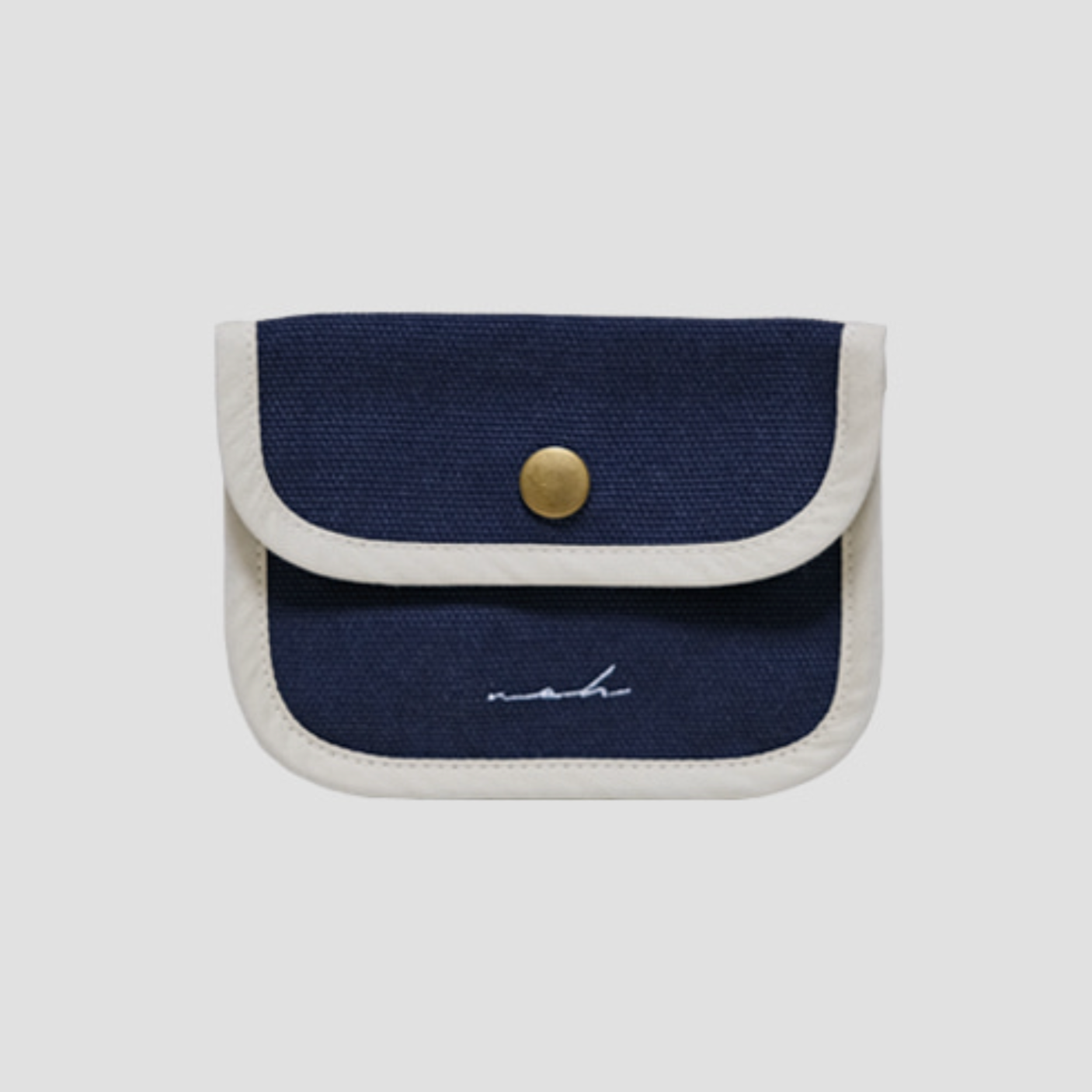 [noh] Signature Mini Wallet (Navy)