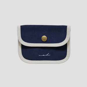 [noh] Signature Mini Wallet (Navy)