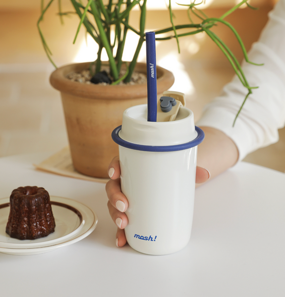 [mosh!] Latte Straw Tumbler 480ml