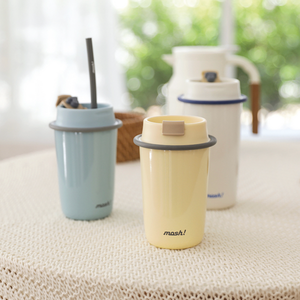 [mosh!] Latte Straw Tumbler 480ml