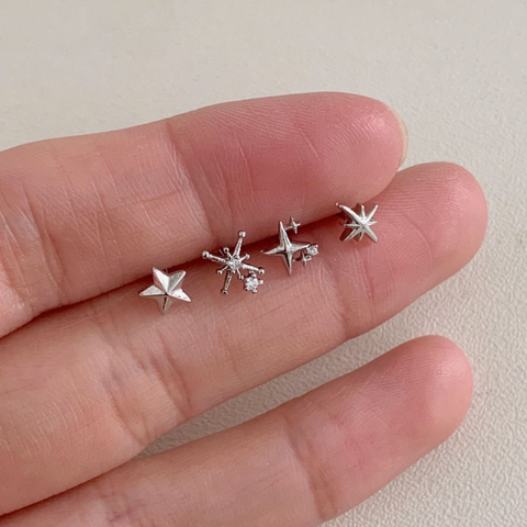 [SOYE PI-NE] Flash Glitter Star Piercing Collection (4Types)