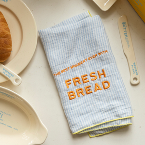 [momur] [Weekend 5] Linen Kitchen Cloth (Skyblue)