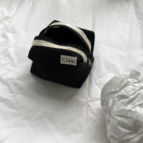 [Clam] Clam Round Pouch (Black)