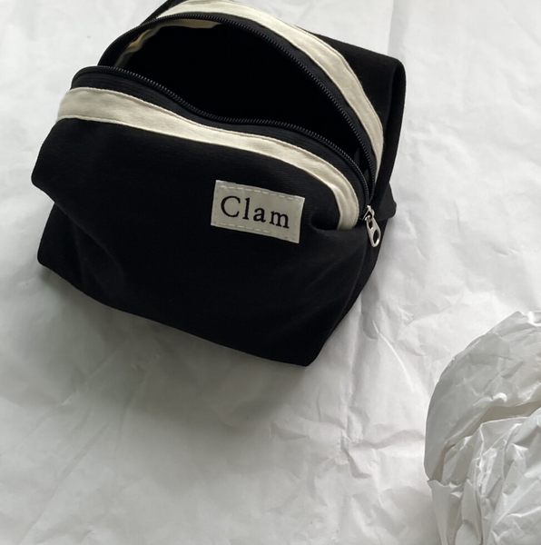 [Clam] Clam Round Pouch (Black)