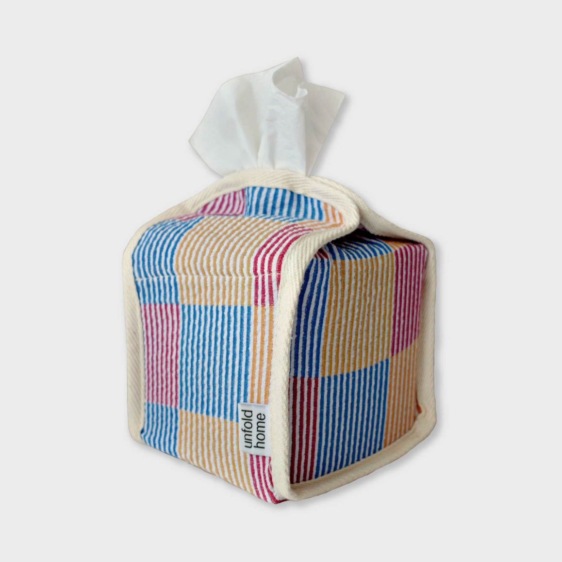 [unfold] Patchwork Tissue Cover (Red)