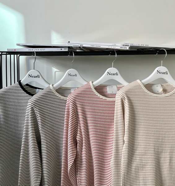 [yuini] [made] OWN Thin Fit Stripe T-Shirt