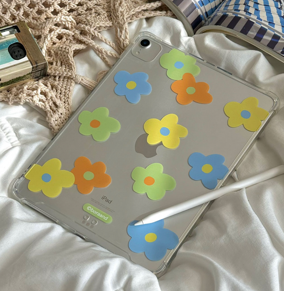 [bora and] Spring Flower Ipad Case (Jelly Hard)