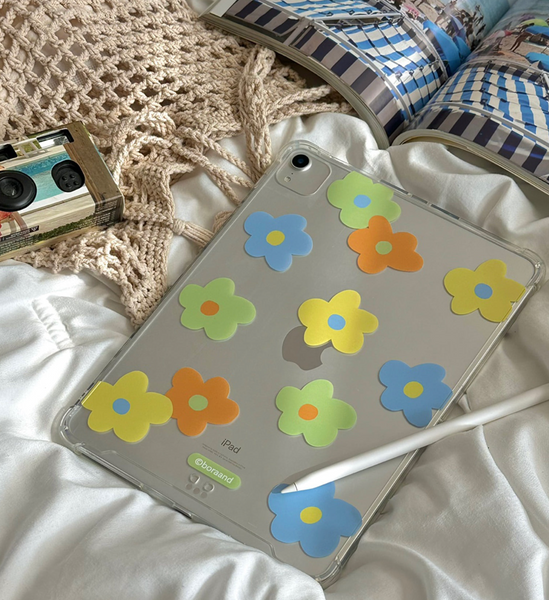 [bora and] Spring Flower Ipad Case (Jelly Hard)