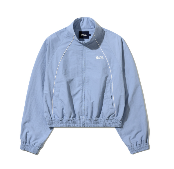 [O!Oi] VERTICAL PIPING CROP WIND BREAKER (5Colours)