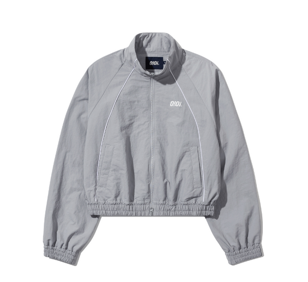 [O!Oi] VERTICAL PIPING CROP WIND BREAKER (5Colours)