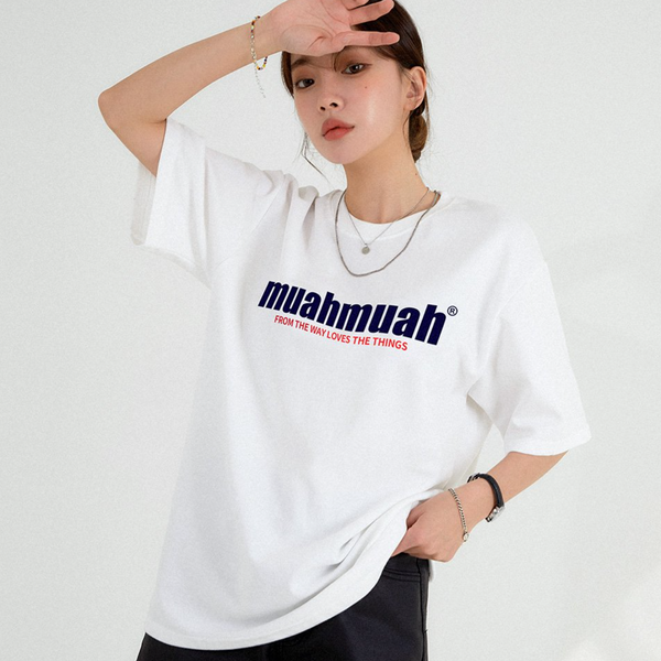 [muahmuah] The Way Muah Printed T-Shirt