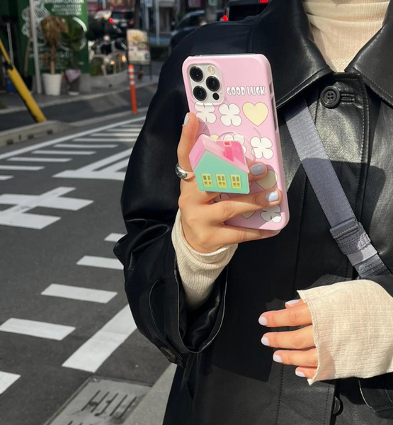 [TML] GOOD LUCK Clover Matte Hard Phone Case