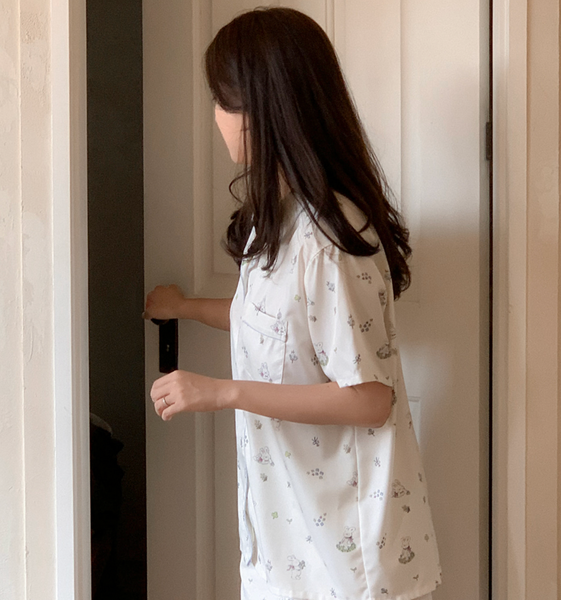 [Juuneedu] BUDDY Short-Sleeved Pyjama Set