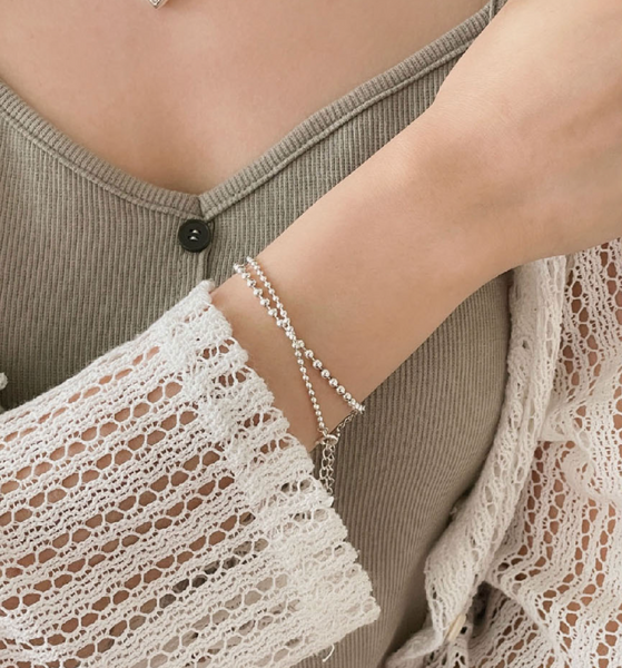 [SOYE PI-NE] [Silver925] Ball Chain Silver Bracelet (2 sizes)