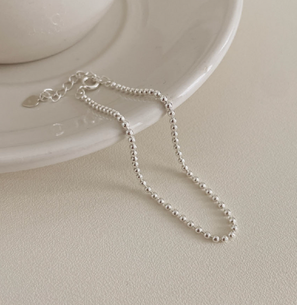 [SOYE PI-NE] [Silver925] Ball Chain Silver Bracelet (2 sizes)