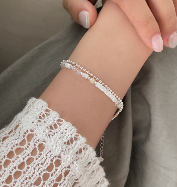 [SOYE PI-NE] [Silver925] Ball Chain Silver Bracelet (2 sizes)