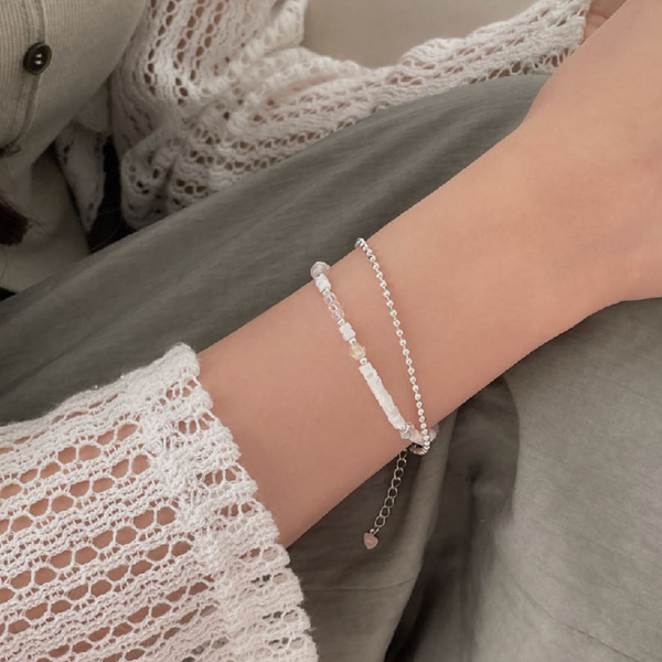 [SOYE PI-NE] [Silver925] Ball Chain Silver Bracelet (2 sizes)