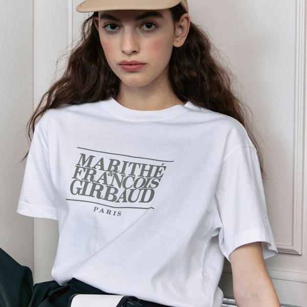 [MARITHÉ FRANÇOIS GIRBAUD] MOUVEMENT CLASSIC LOGO TEE white