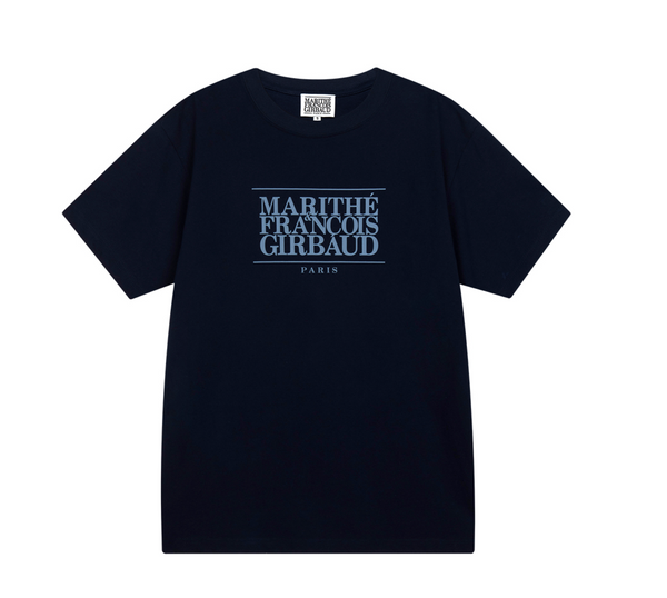 [MARITHÉ FRANÇOIS GIRBAUD] MOUVEMENT CLASSIC LOGO TEE navy