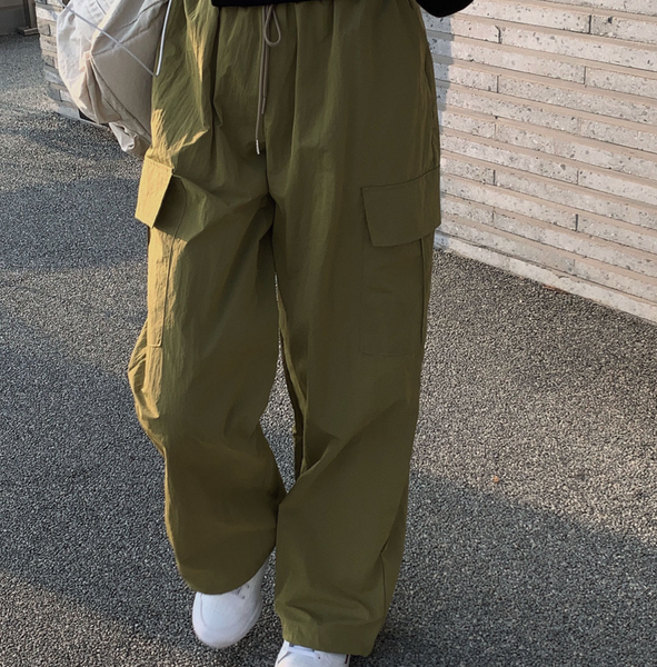 [CREAM CHEESE] [MADE] Summer Memories Two-Way String Jogger Cargo Pants