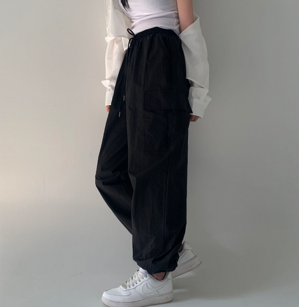 [CREAM CHEESE] [MADE] Summer Memories Two-Way String Jogger Cargo Pants