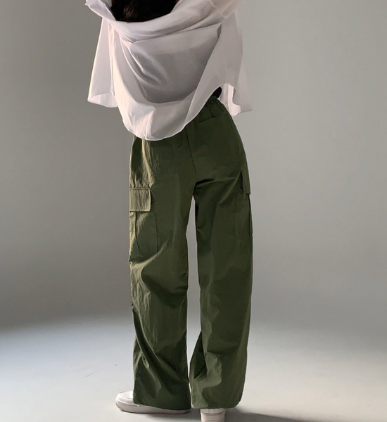 [CREAM CHEESE] [MADE] Summer Memories Two-Way String Jogger Cargo Pants