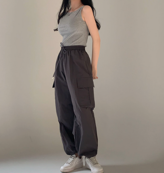 [CREAM CHEESE] [MADE] Summer Memories Two-Way String Jogger Cargo Pants