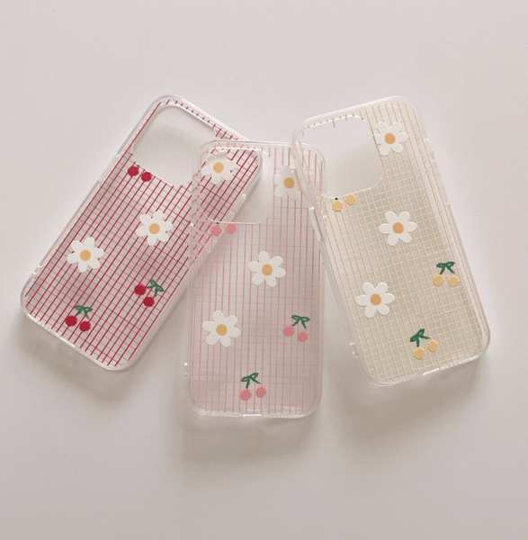 [malling booth] Cherry Daisy Jelly Hard Case