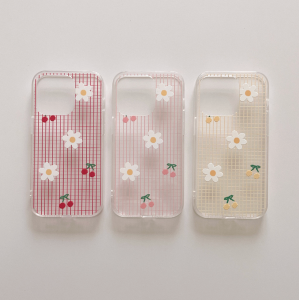 [malling booth] Cherry Daisy Jelly Hard Case