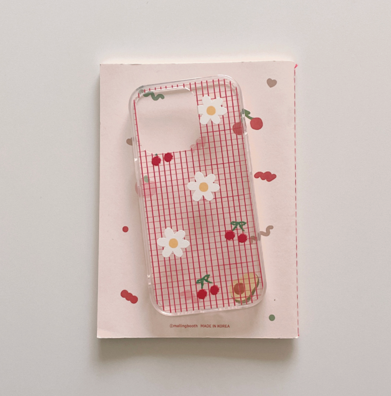 [malling booth] Cherry Daisy Jelly Hard Case