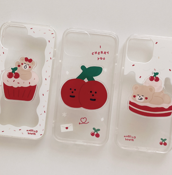 [malling booth] Melting Cherry Deco Jelly Hard Case