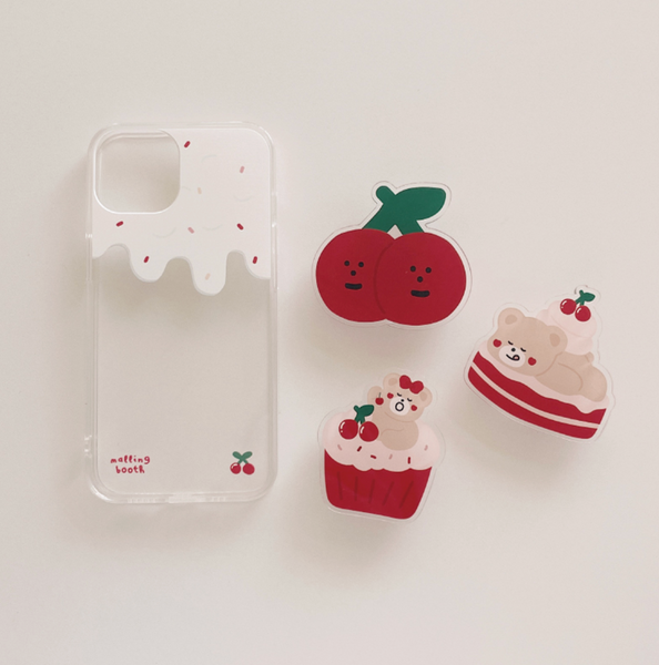 [malling booth] Melting Cherry Deco Jelly Hard Case