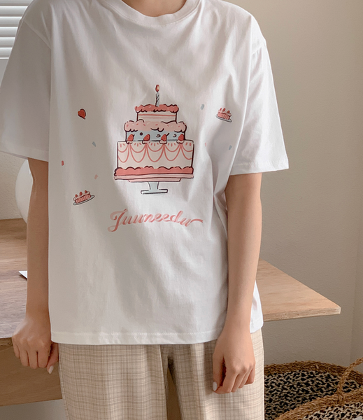 [Juuneedu] Birthday Short-Sleeved T-Shirt