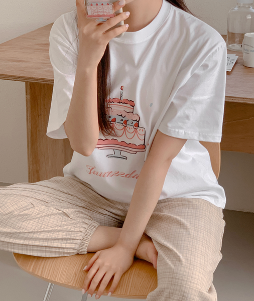 [Juuneedu] Birthday Short-Sleeved T-Shirt