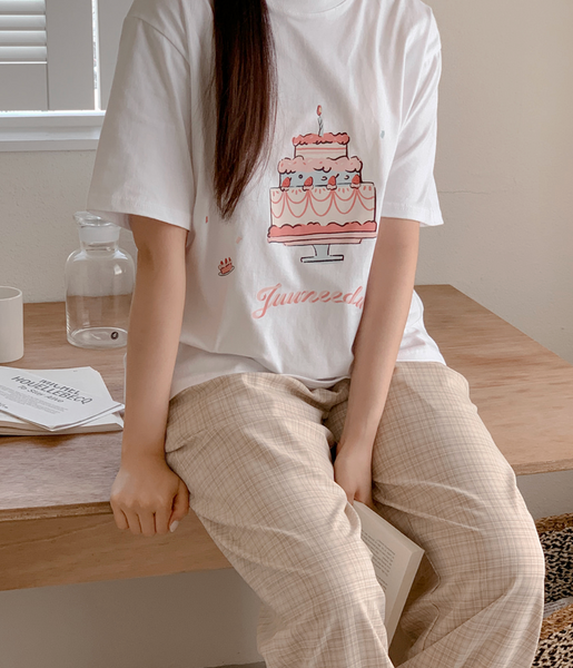 [Juuneedu] Birthday Short-Sleeved T-Shirt