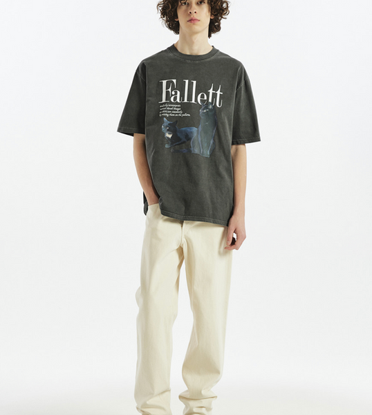 [Fallett] Deuce Nero Short Sleeve Tee (Charcoal)