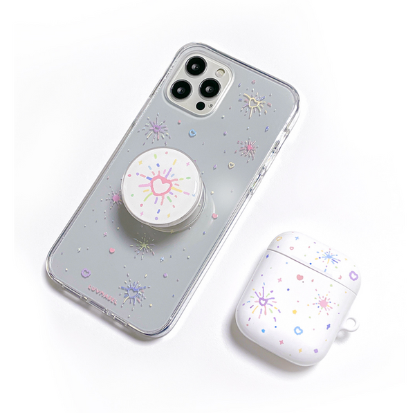 [LUVMASEL] Colour Heart Night Jelly Hard Case