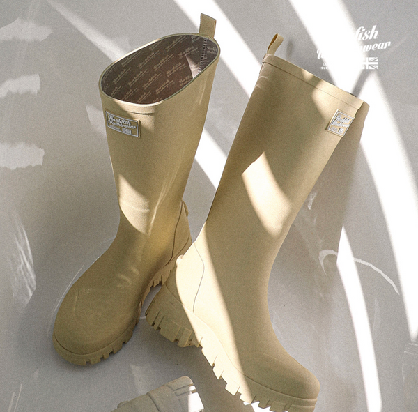 [Rockfish Weatherwear] FLATFORM RAIN BOOTS LONG (4Colours)